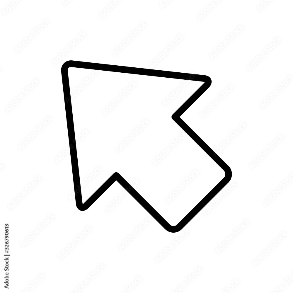 pointer arrow icon vector template pointer arrow icon vector template