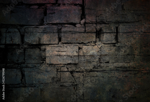 Detailed structure of stone wall background in modern grunge style  backdrop for graphic design