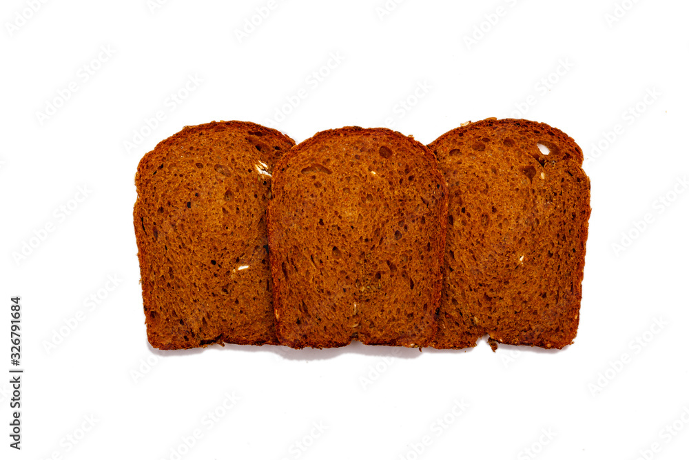 Fresh sliced multigrain bread isolated on white background. Fresh sliced multigrain bread isolated on white background.