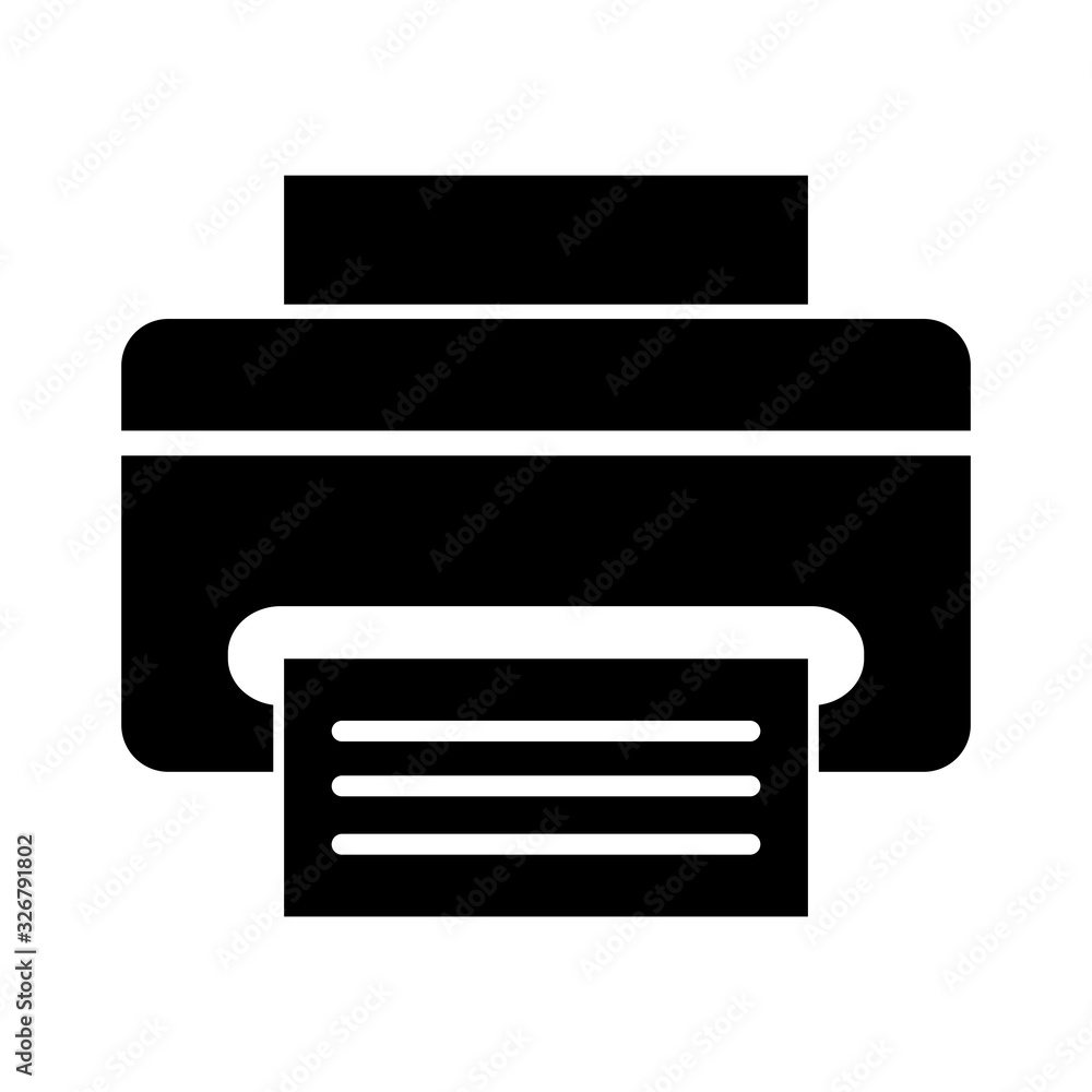 printer icon vector template printer icon vector template