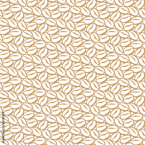  coffee beans seamless pattern