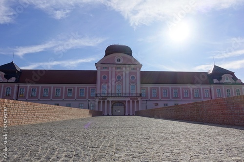 Virovitica, Croatia: 15th February 2020; Castle in town centre of Virovitica, Croatia photo