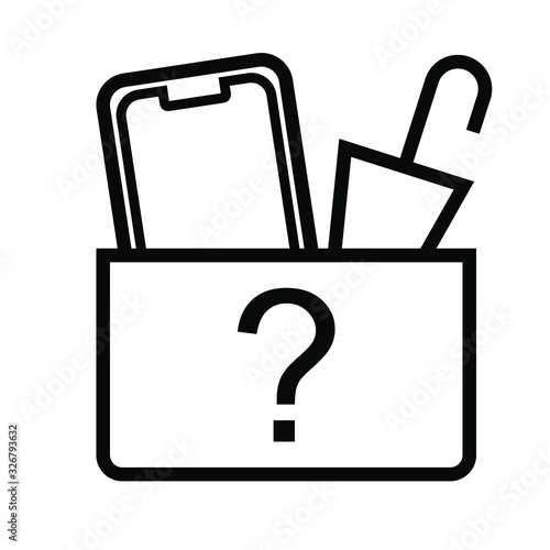 Lost & found icon. Lost & found vector icon illustration.