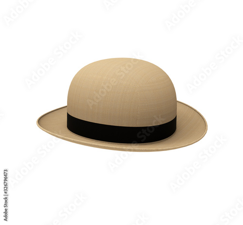 Hat isolated on white, 3d rendering