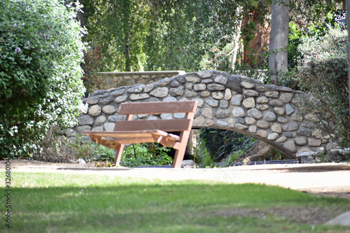 Peaceful Park Bridge of Stone