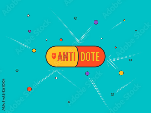 Antidote anti viral pill repelling virus threats