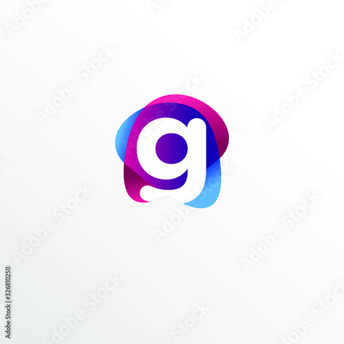 Initial Letter G Funny Colorful Logo Design