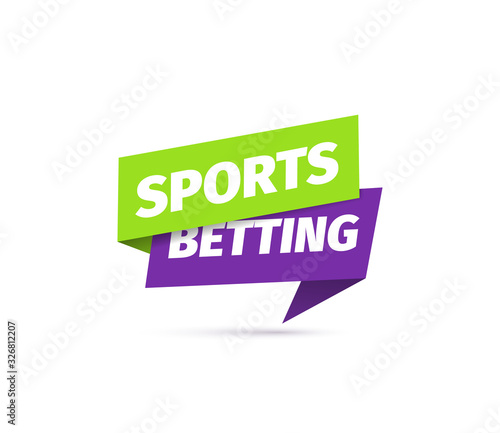 Billede på lærred Sports betting isolated vector icon. Sticker for online bets