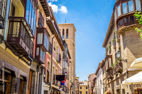 Cozy medieval street in the city Toledo  Spain