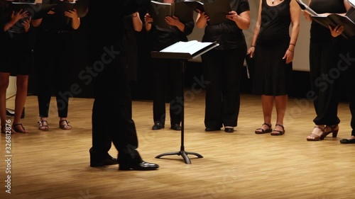 Director dirigiendo el coro