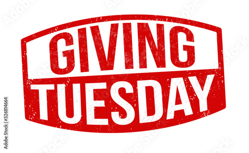 Giving tuesday sign or stamp