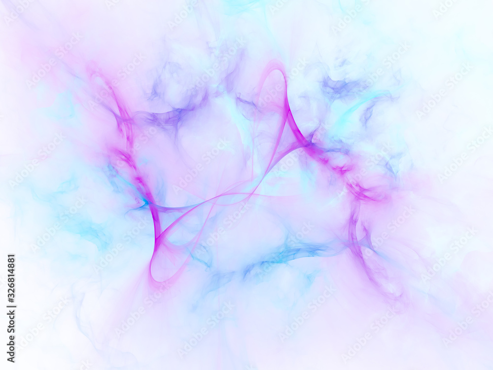 Obraz premium surreal futuristic digital 3d design art abstract background fractal illustration for meditation and decoration wallpaper