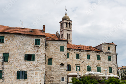 Historical town of Vodice in Croatia in Europe
