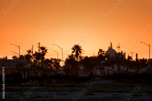 Dawn at Galveston city, Texas