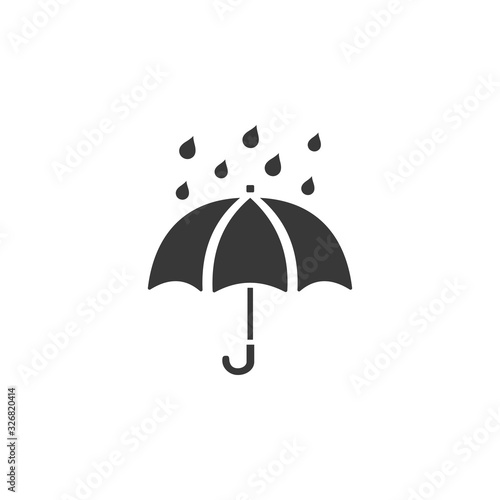 Umbrella and rain. Isolated icon. Seasons vector illustration