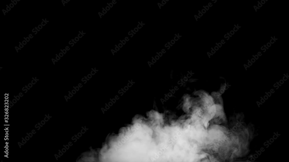cloud , smoke, fog ON THE black background 4K . cloud , smoke, fog ON THE black background 4K .