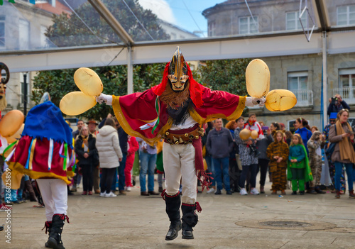 xinzo de limia pantalla ourense primer plano Máscara tradicional del Entroido. Ourense, Galicia. España. photo