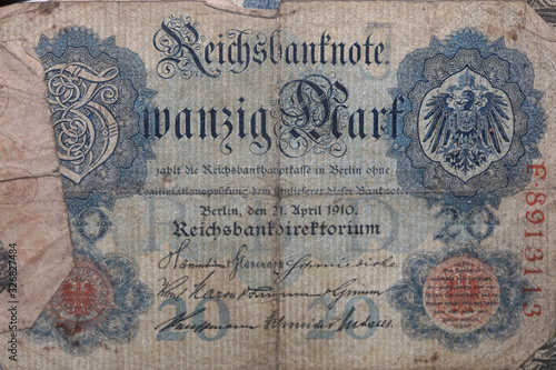 Old original german money macro background fifty megapixels stock photography prints photo