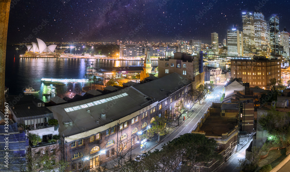 Obraz premium Streets of old city center of Sydney, Australia
