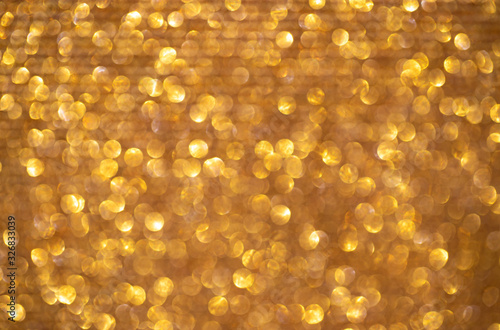 abstract gold background. Bokeh background.