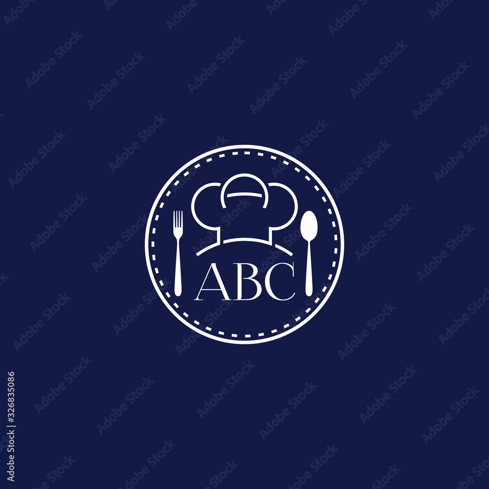Restaurant logo design, chef or toque logo design emblem vector illustration logo template Restaurant logo design, chef or toque logo design emblem vector illustration logo template