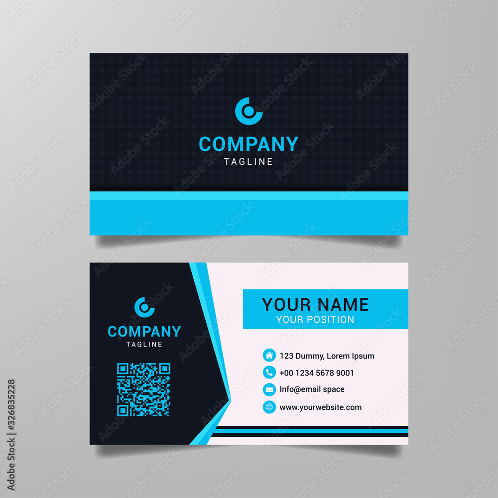 simple business card template design vector simple business card template design vector