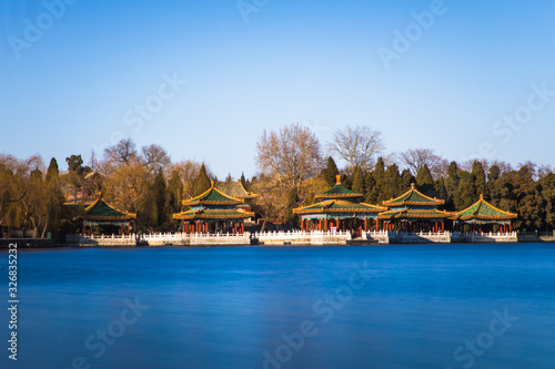 Fototapeta Naklejka Na Ścianę i Meble -  Five Dragon Pavilion in Beihai Park, Beijing, China