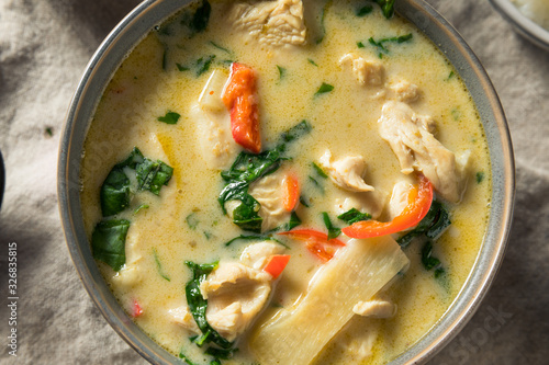 Homemade Spicy Thai Coconut Green Curry