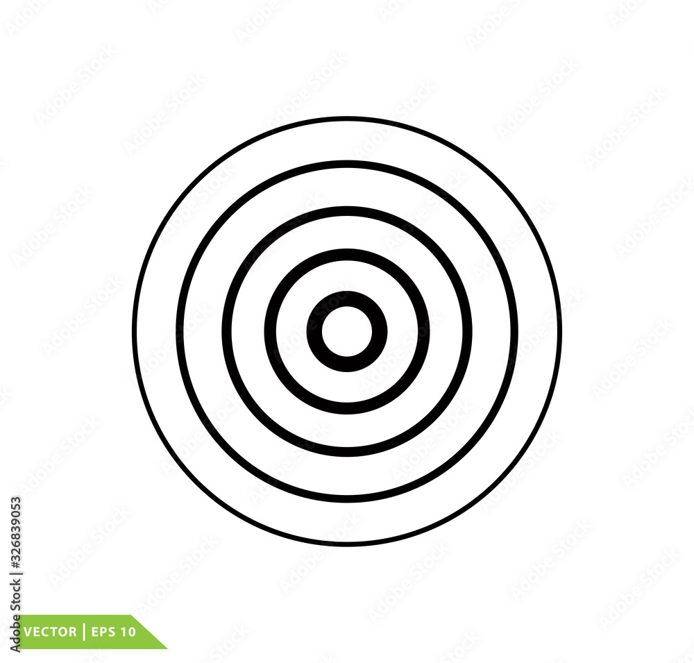 Pain circle icon vector logo template Pain circle icon vector logo template
