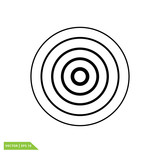 Pain circle icon vector logo template