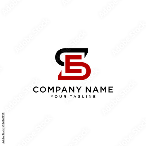 Letter SE Initial Modern Corporate Logotype