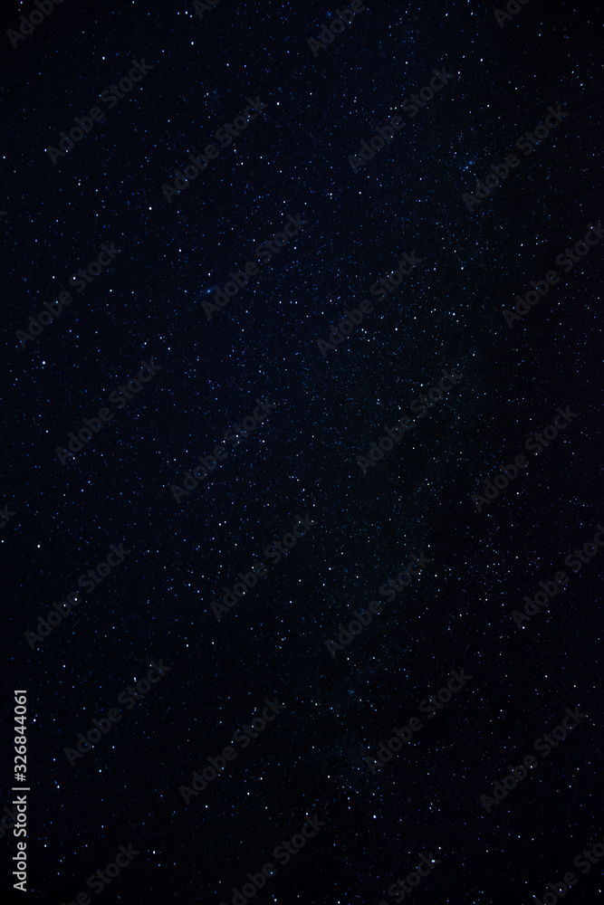 Milky way band in the clear night sky starry landscape background and copy space