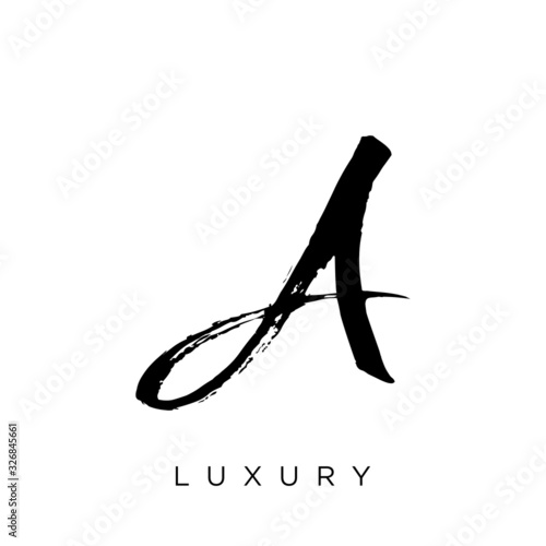 letter a logo design vector 