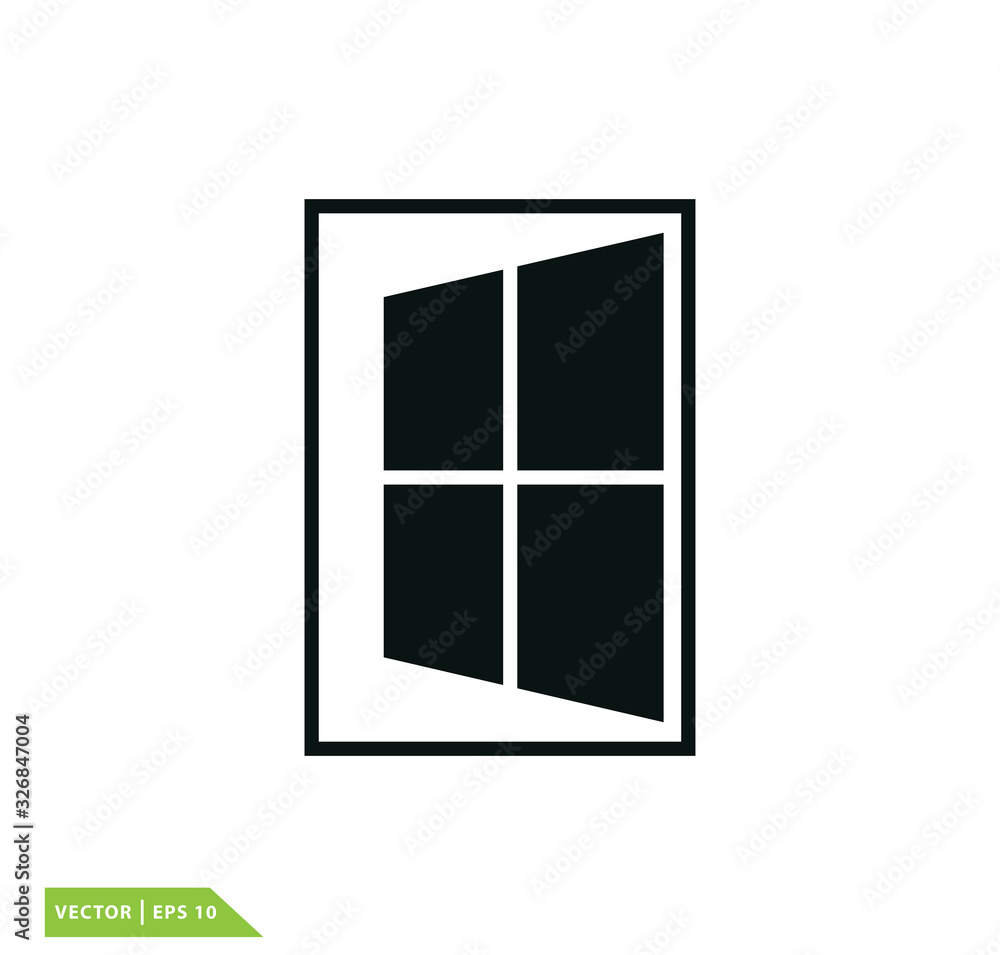 Window icon vector logo design template Window icon vector logo design template