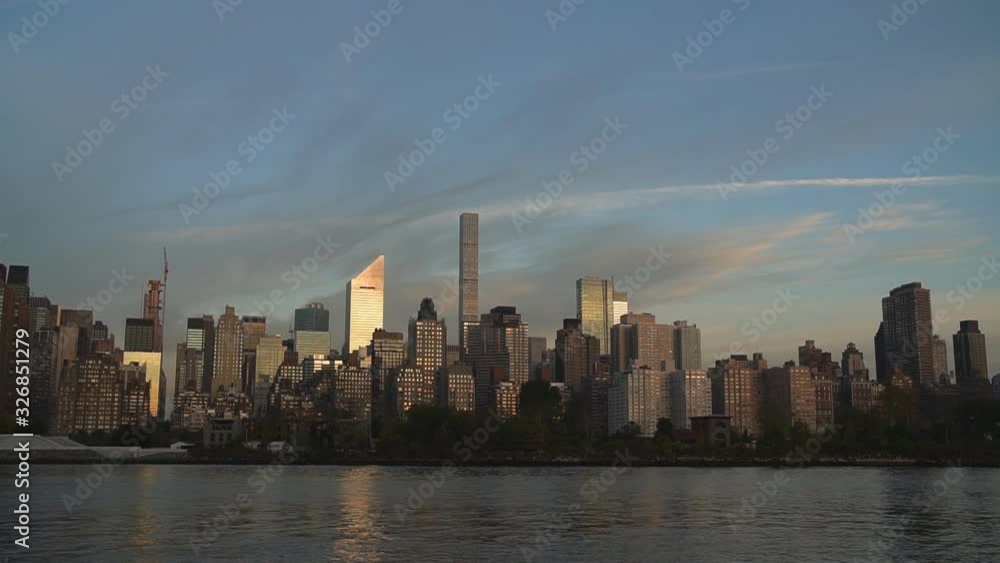 Buildings In Manhattan New York City View From Queens Buildings In Manhattan New York City View From Queens