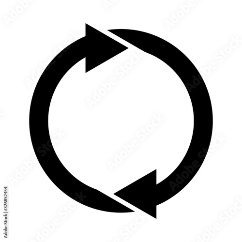 rotate arrow icon vector template