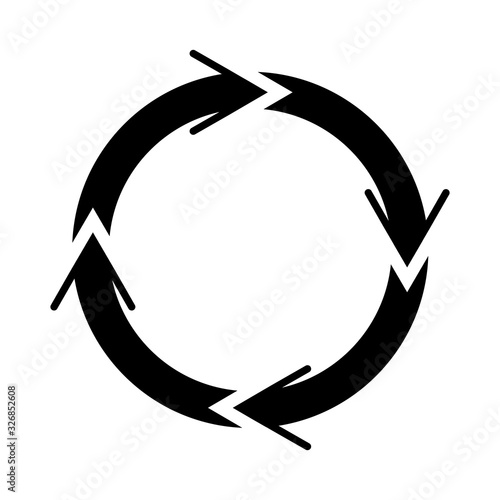 rotate arrow icon vector template