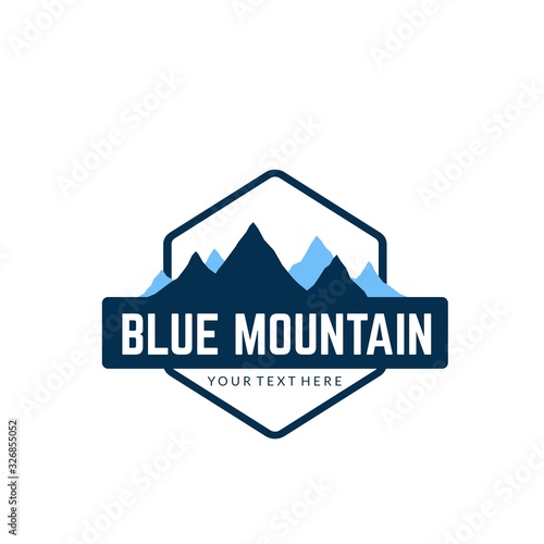 Blue Mountain Logo Template