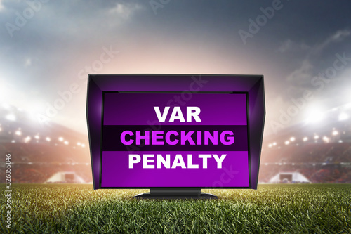 Принти на полотні technology var checking penalty