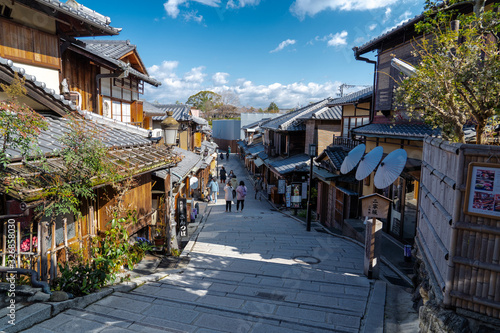 二年坂と京都の街並み