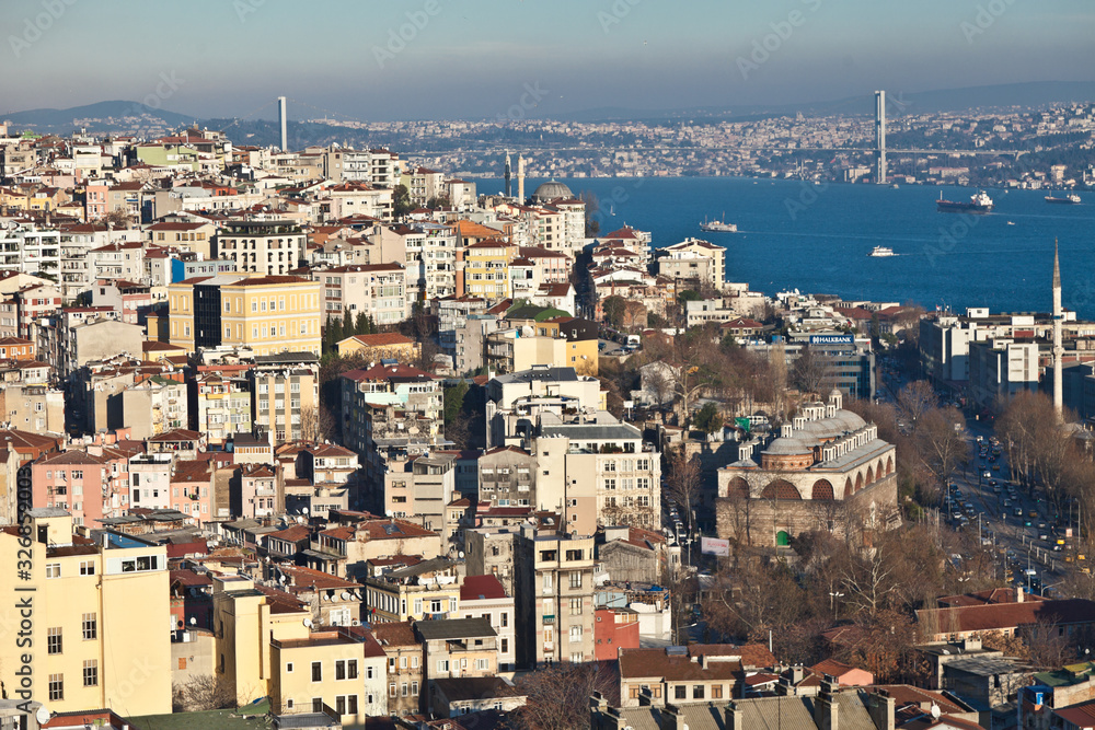 A general view of the city. Istanbul, January 3, 2012, Turkey