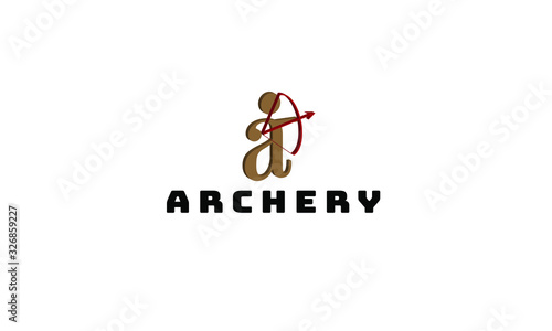 logo for company, archery logo. logo is made of the letter A