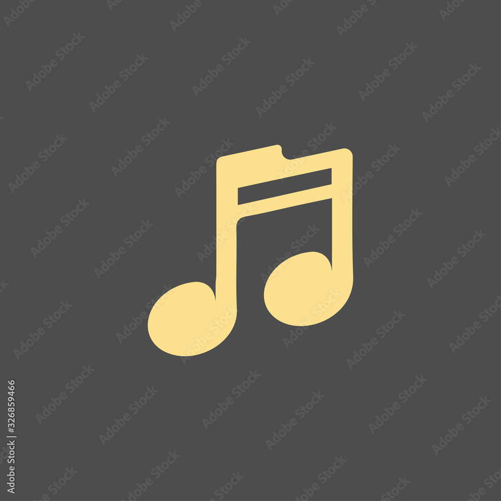 music note icon vector illustration design music note icon vector illustration design