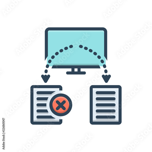 Color illustraction icon for Reassign 