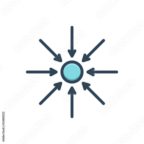 Color illustraction icon for actually 