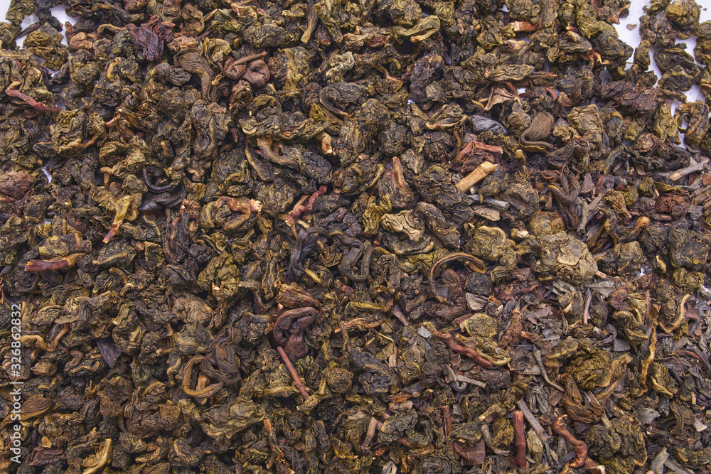 Milk oolong tea on a white background and close-up Milk oolong tea on a white background and close-up