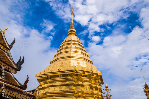 Doi Suthep temple, landmark of Chiang Mai, Thailand