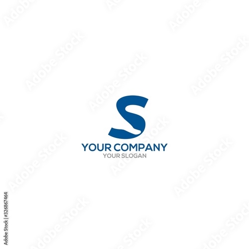 S Foot Logo Design Vector