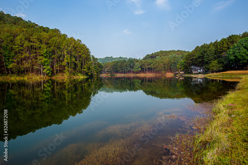 Asia  Mae Hong Son Province  Thailand  Backgrounds  Bamboo - Material