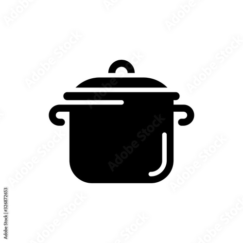 Cooking Pan Vector Icon style illustration. EPS 10 File
